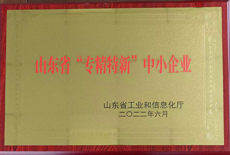 山東省“專精特新”中小企業(yè)